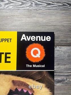 Marionnette Légèrement En Surpoids, Avenue Q, Affiche de Fenêtre Signée par la Distribution de Broadway