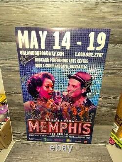 Memphis, Comédie Musicale, Distribution Signée, Broadway En Tournée, Orlando, Affiche de Fenêtre