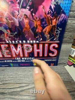 Memphis Le Musical, Distribution Signée, Broadway En Tournée, Orlando, Carte Affiche/fenêtre