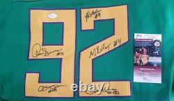 Mighty Ducks 90s Disney Film Cast Signed Hockey Jersey Collectionnable XL + Coa