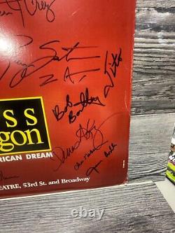 Miss Saigon, Théâtre de Broadway, Distribution signée, Carte d'affichage/affiche de Broadway