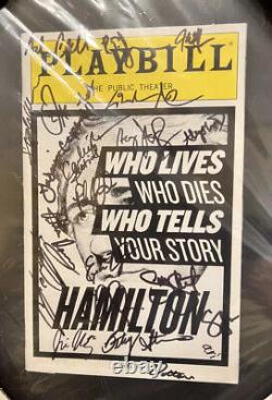 Musical de Hamilton! Broadway & Off Broadway! Signé par la distribution originale! RARE! OG! LIN