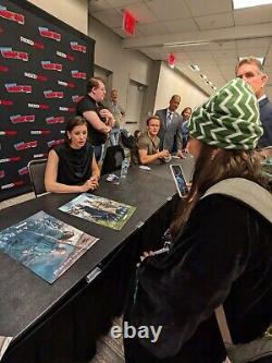 NYCC 2024 Affiche autographiée signée par le casting d'Outlander 11x17 STARZ/Netflix