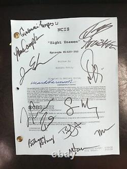 Navy Ncis Autographied Script Cast Signé Rare