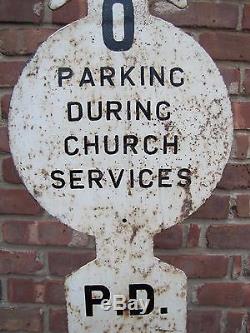 Old Hoboken Pd Rue Inscription Stationnement Pendant Eglise Service De Base De Fonte Nj Ny