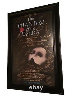 Phantom Of The Opera Original Broadway Cast Signé 14x22 Window Card 11/200