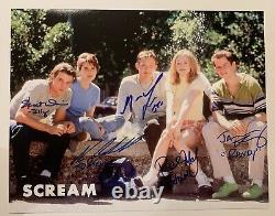 Photo 11x14 signée par le casting de Scream Neve Campbell Lillard Ulrich Kennedy PREUVE EXACTE