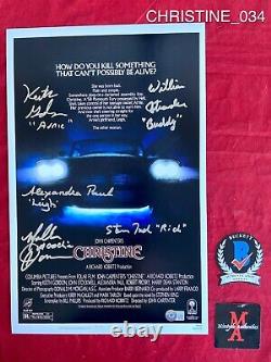 Photo 11x17 signée autographiée de Christine Cast avec Keith Gordon +4 Beckett COA