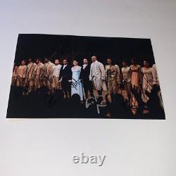 Photo 8x12 signée de Hamilton par Lin-Manuel Miranda et les membres originaux de la distribution sur scène 2