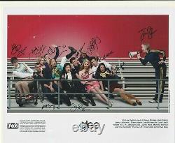 Photo Autographiée De Fox Tv Glee Cast 2011, Cory Monteith, Lea Michelle, +10