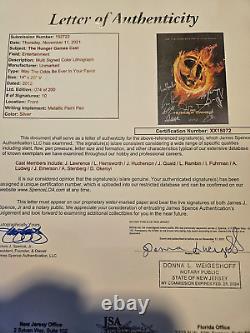 Photo autographiée 14x20 du casting de Hunger Games (10 signatures) de Jennifer Lawrence JSA Let