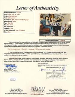Photo autographiée de l'ensemble complet du casting de Seinfeld, 8x10, signée par Michael Richards +3 JSA COA