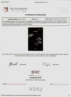 Photo de film en couleur dédicacée par les acteurs (X5) 11X17 avec certificat d'authenticité de Autograph World