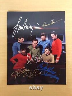 Photo dédicacée de Star Trek Original Cast signée avec certificat d'authenticité
