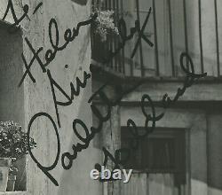 Photo dédicacée signée par le casting du film 'Le Grand Dictateur' vers 1940 avec co-signataire