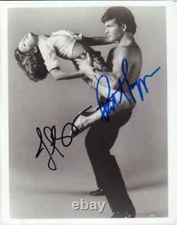 Photo originale signée par le casting de Dirty Dancing POP COA Patrick Swayze & Jennifer Grey