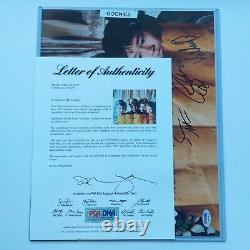 Photo signée 11x14 du casting des Goonies avec PSA COA LOA Astin Feldman Ke Quan Truffle