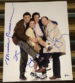 Photo signée Seinfeld Cast 11x14 Jerry Seinfeld Richards Alexander Dreyfus BAS