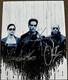 Photo Signée Du Casting De The Matrix, 8x10 Avec Certificat D'authenticité, (3) Keanu Reeves, Moss, Fishburne