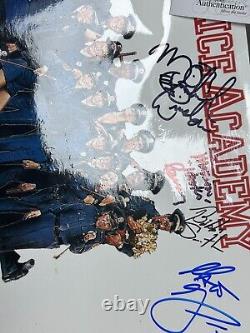 Photographie du casting du film Police Academy 16x20 Signée 8 Signatures Bubba Smith