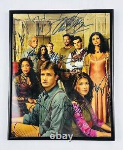 Photographie signée du casting complet de FIREFLY du channel Sci-Fi authentique (encadrée) 8x10