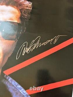 Poster en taille réelle Terminator signé par ARNOLD SCHWARZENEGGER avec certification Beckett PHOTO BAS