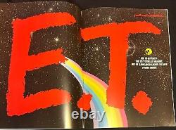 Programme du film E.T. L'extra-terrestre signé par 11 membres du casting de 1982 Spielberg Thomas