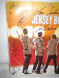 Programme et programme de jeu signés par la distribution de la comédie musicale Jersey Boys 2008, 14x Paris Las Vegas.
