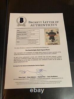 Quentin Tarantino a signé la distribution de Hateful Eight 11x14 Bas Coa Beckett C