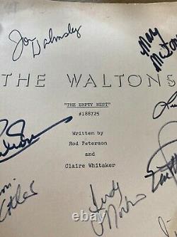 Rare- Original Waltons 2 H. Scripté- Signé Par Les Membres Cast + Photo