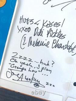Rare Vtg'98 Razmoket Cast Complet Signé Nickelodeon Dossier 9x Autographs