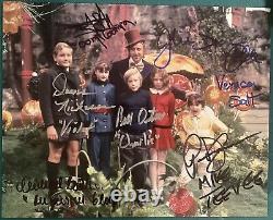 Rare Willy Wonka et la chocolaterie Cast (de 6) Signé Photo 8x10