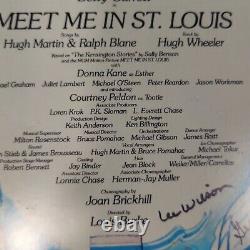 Rencontrez-moi à St Louis - Affiche de carte de fenêtre signée par la distribution de Broadway du Gershwin Theatre