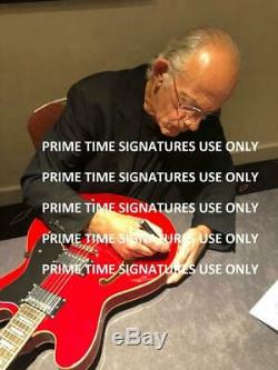 Retour Vers Le Futur Cast Signé Guitare Michael J Fox Rare Bas Auto Inscriptions