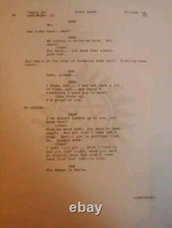 Script de la finale Carry On de Supernatural signé par le casting - Autographe de Jensen Ackles