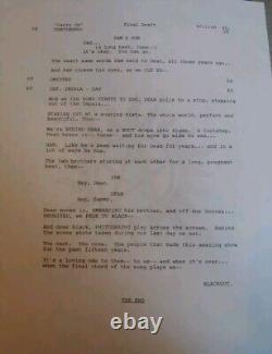 Script de la finale Carry On de Supernatural signé par le casting - Autographe de Jensen Ackles