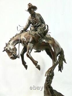 Sculpture De Bronze En Fonte De H. Clay Dahlberg. Signé. 16/25 1982