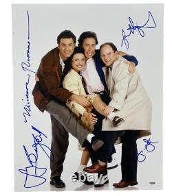 Seinfeld Cast Signé 16x20 Photo Jerry Seinfeld Richards Alexander Dreyfus Psa 3