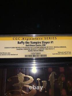 Signé Buffy The Vampire Slayer 1 Cgc 9.6 Sarah Michelle Gellar & Original Cast