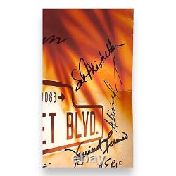 Signé Nuit D'ouverture Sunset Blvd Original La Cast Window Card Glen Close Rare