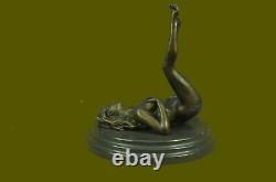 Signé Original Mavchi Nude Female Woman Bronze Figural Sculpture Gift Hot Cast