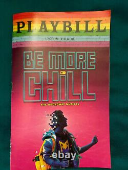 Signed Be More Chill CD D'enregistrement Original En Fonte Hors Broadway Joe Iconis+cast