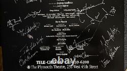 Sondheim's Passion -full Original Broadway Cast Affiche Signée Fenêtre Carte So Rare