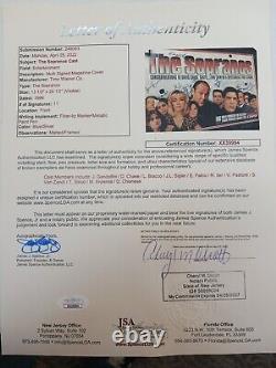 Sopranos Multi Cast Signé Graal 11 Autographes Incl David Chase Jsa Lettre Coa