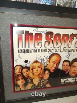 Sopranos Multi Cast Signé Graal 11 Autographes Incl David Chase Jsa Lettre Coa