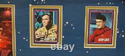 Star Trek Cast Signé Autograph Trading Card Collage Shatner Nemoy Takei Curtis