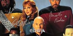 Star Trek La Nouvelle Génération Cast JSA Signed Autograph 16 x 20 Patrick Stewart