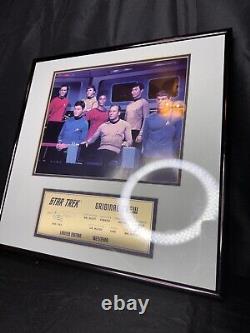 Star Trek Original Cast Signé Photo & Edition Limitée Plaque 1627/2500 Coa