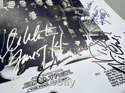 Star Trek V: L'Ultime Frontière Photo dédicacée du casting signée de tous les sept membres avec certificat d'authenticité