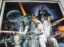 Star Wars A Signé L’affiche De Film Automatique Par 8 Encadré Mark Hamillharrison Fordg. Lucas